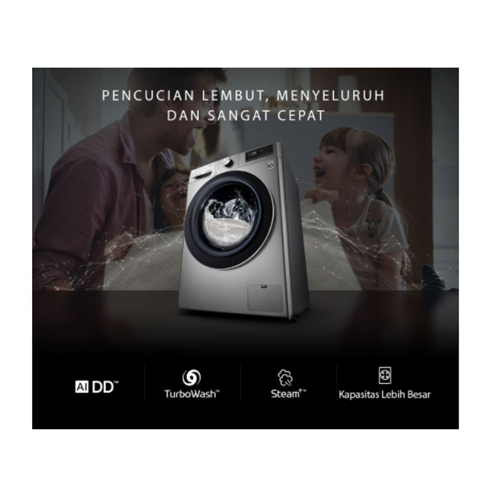 LG Mesin Cuci Front Loading 8.5 KG - FV1285S3VS